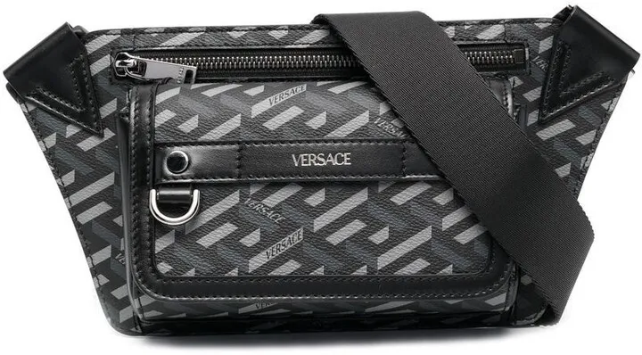 Logo-Print Leather Belt-Bag
