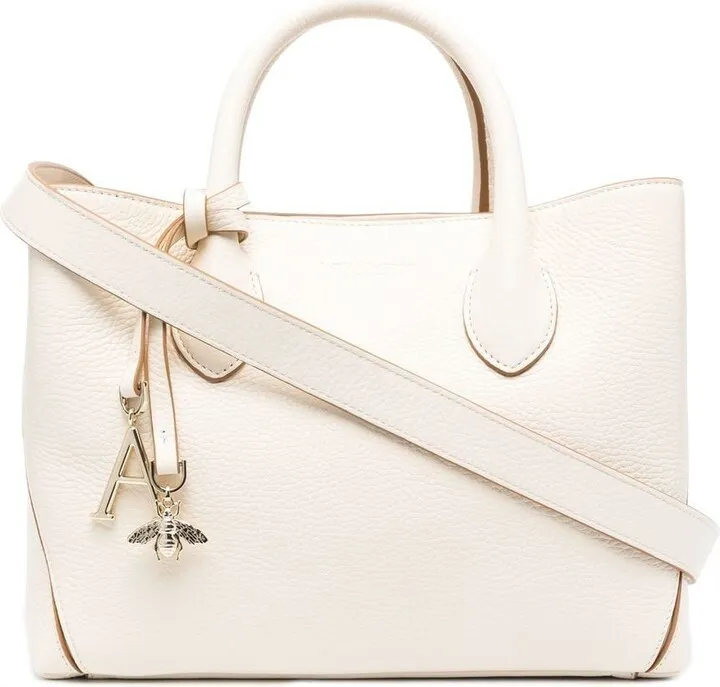 Pebbled-Texture Leather Tote Bag