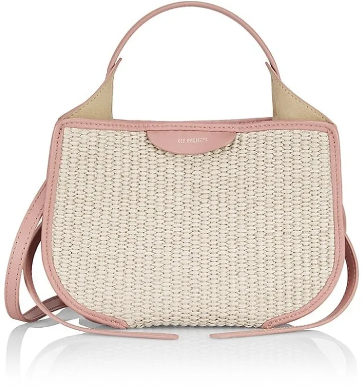Mini Helene Raffia Hobo Bag