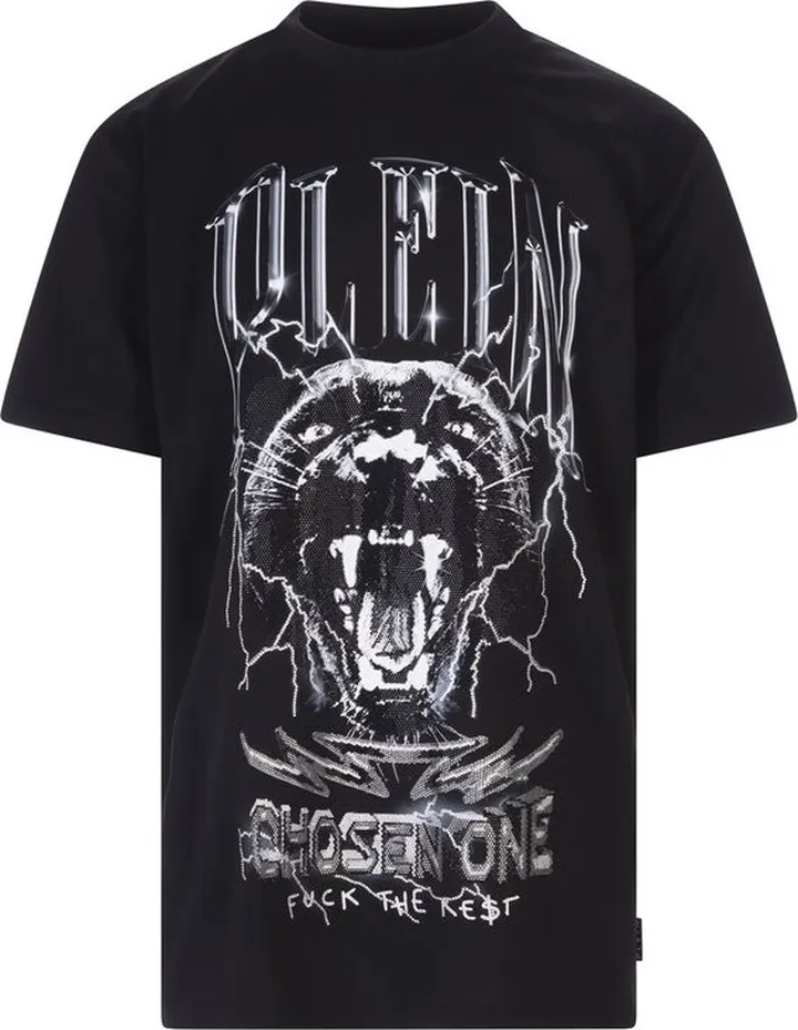 Philipp Plein Logo Detailed Crewneck T-Shirt