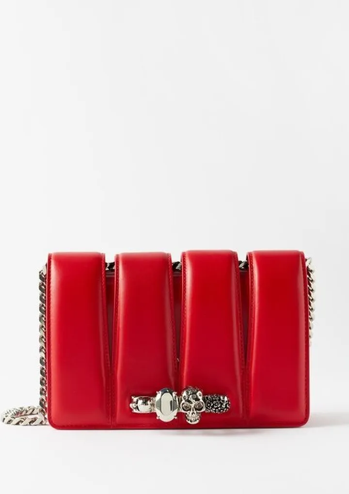 The Slash Cutout Leather Cross-body Bag