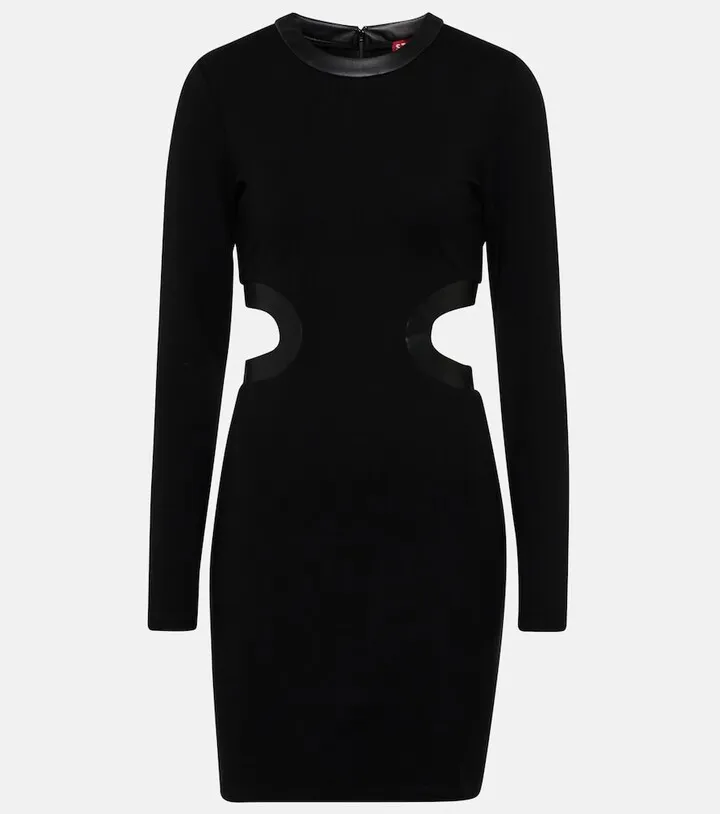 Dolce cutout ponte jersey minidress