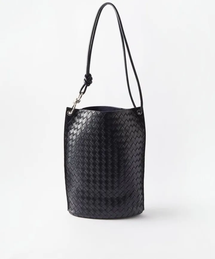 Intrecciato-leather Cross-body Bag