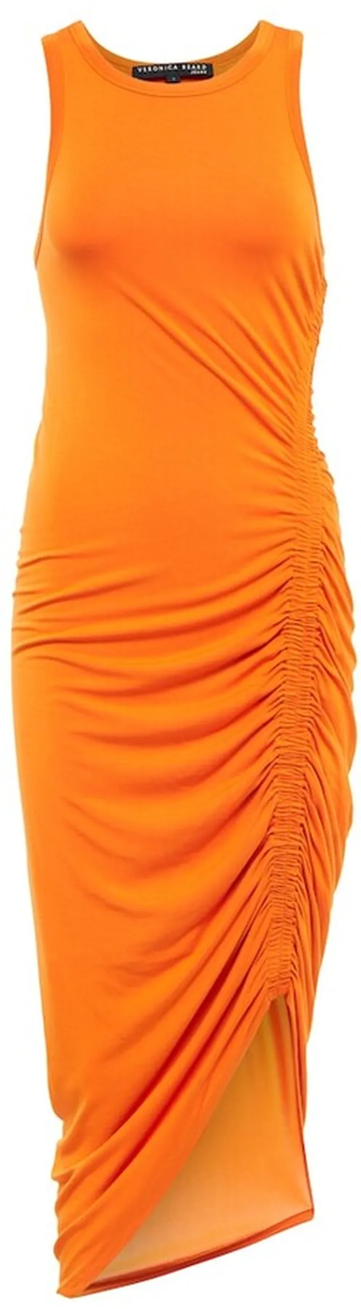 Haylee ruched jersey midi dress