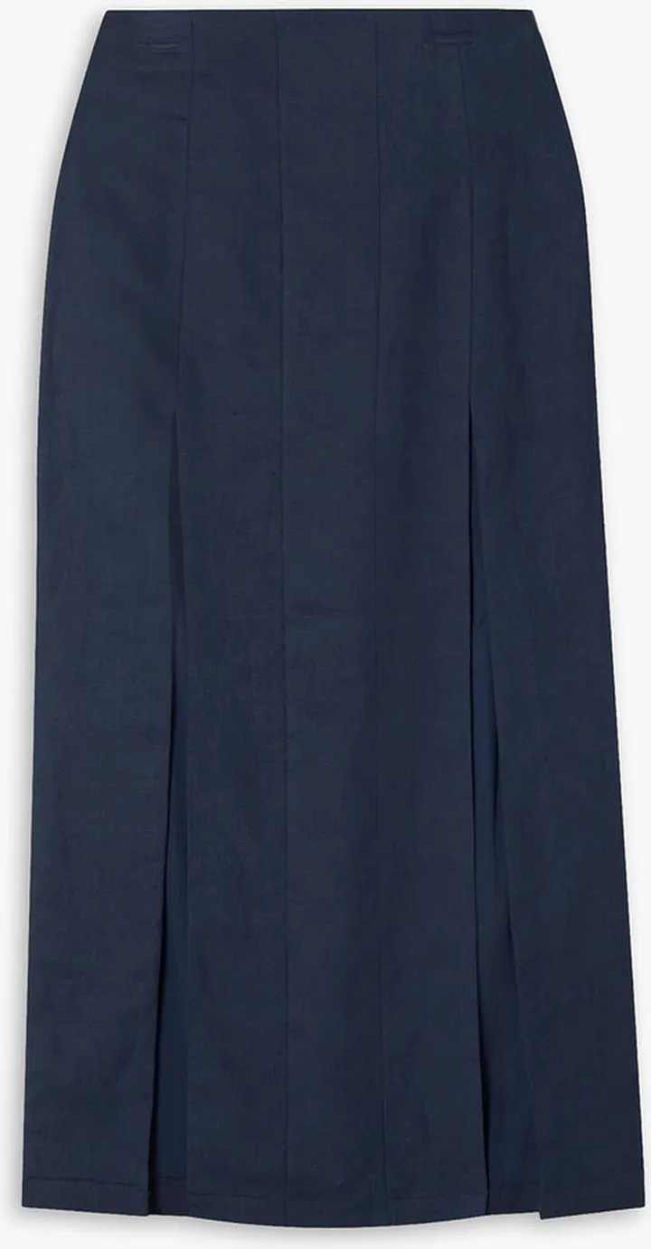 Giana linen midi skirt