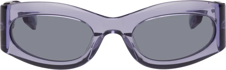 MCQ Purple Oval Sunglasses