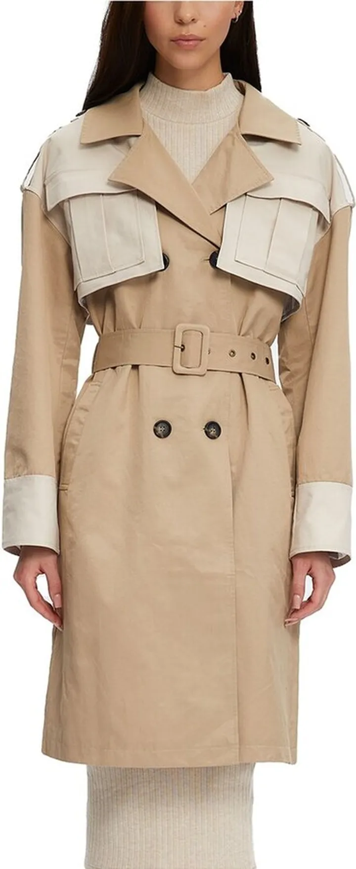 NOIZE Frederique Medium Trench Coat