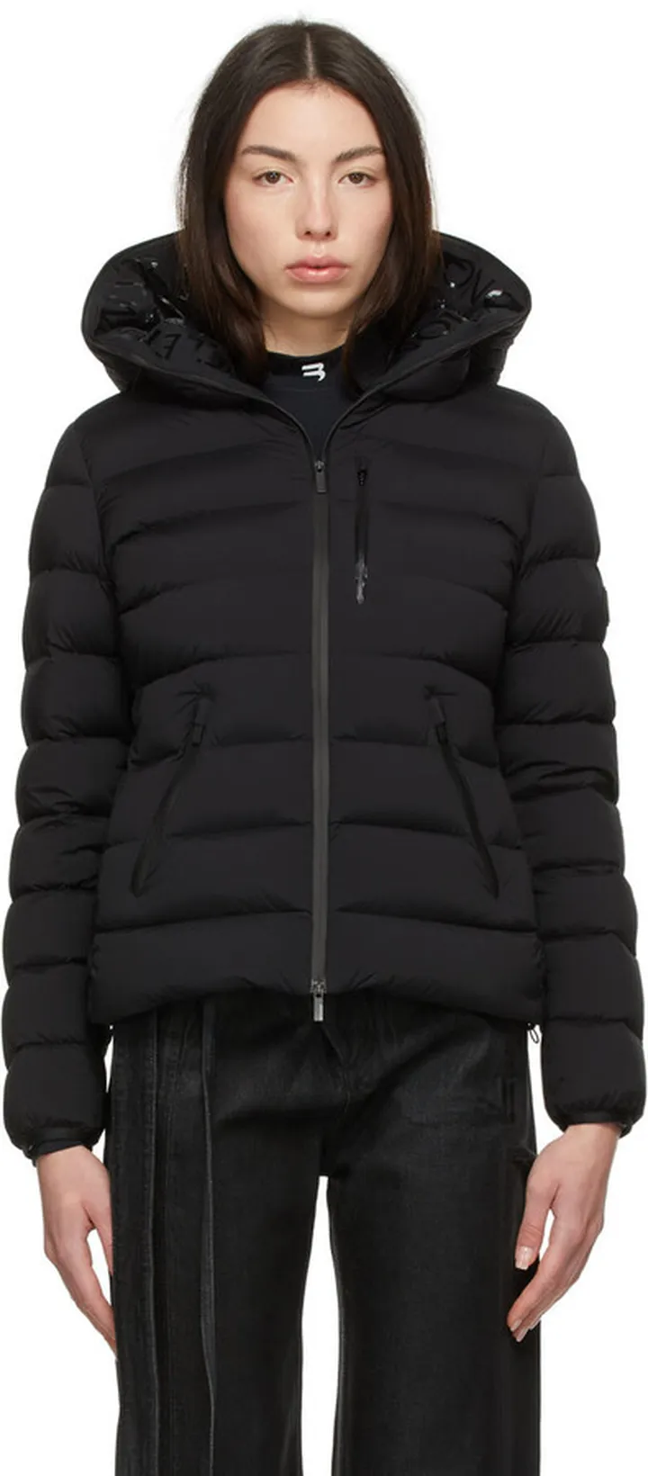 Moncler Black Matt Black Down Herbe Jacket