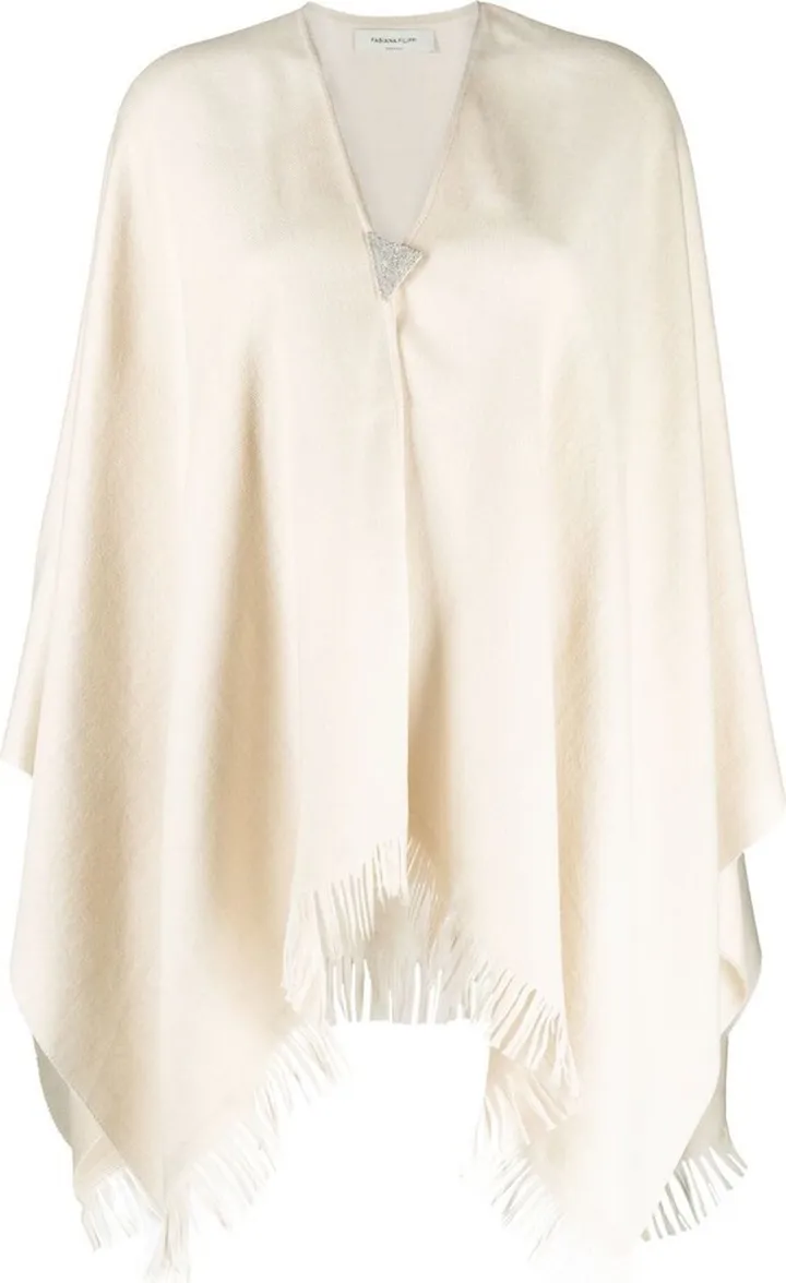 Bread-Embellished Fringed Cape