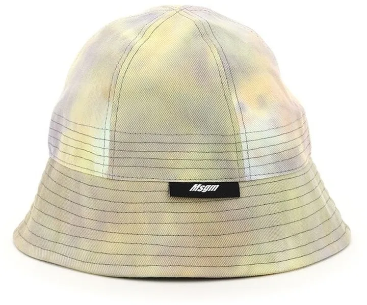 MSGM Logo Tag Tie-Dye Bucket Hat