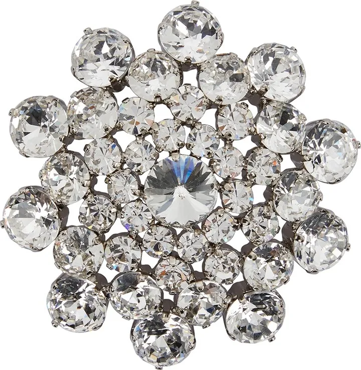 Paco Rabanne Crystal-embellished Brooch