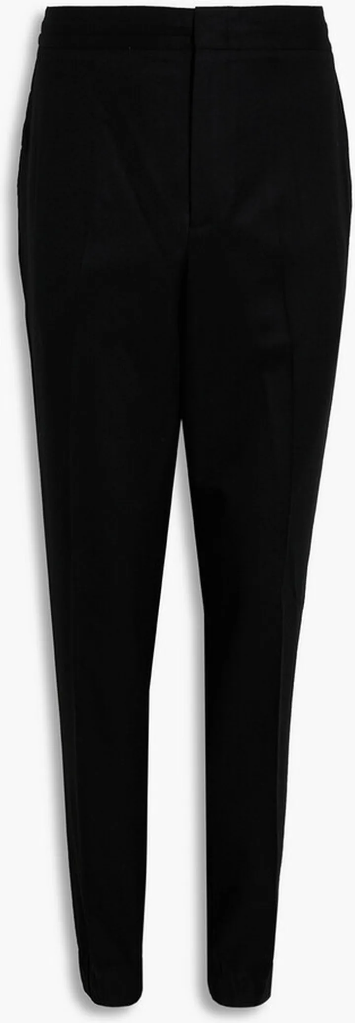 Tapered wool-twill pants