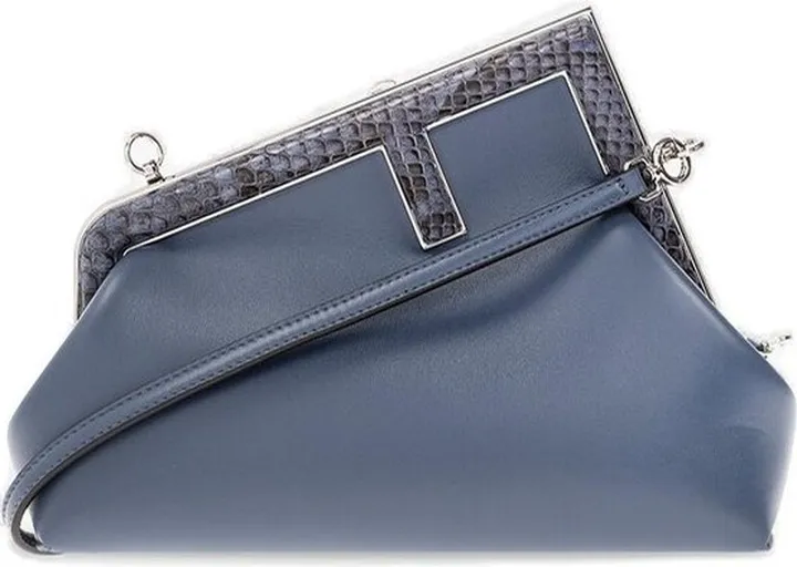 Fendi First Embossed Logo-Printed Crossbody Bag