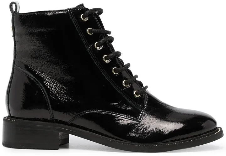 Leather Lace-Up Boots