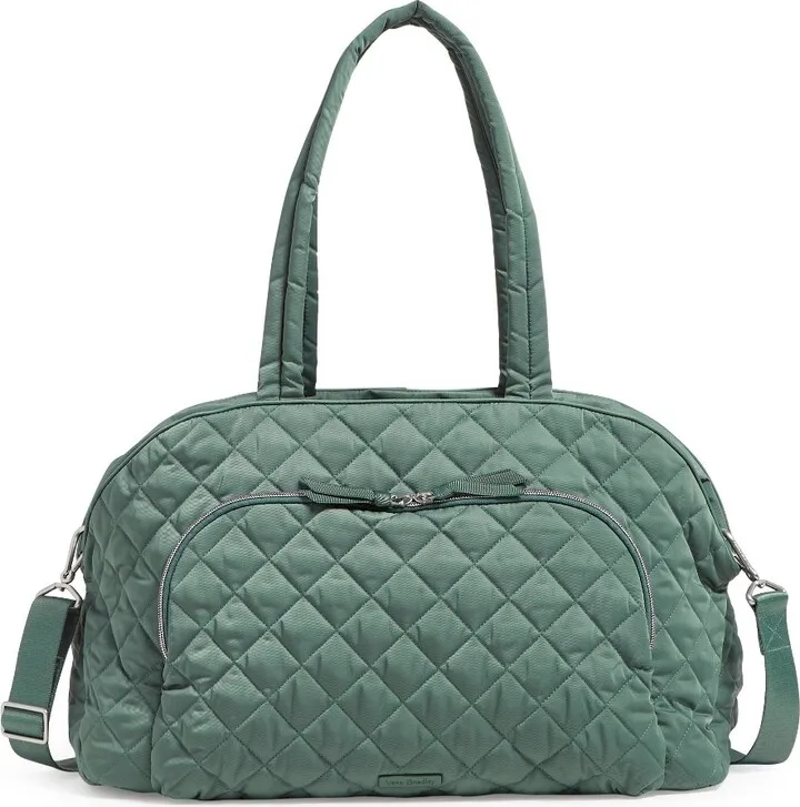 Vera Bradley Women's Performance Twill Weekender Travel Bag Olive Leaf