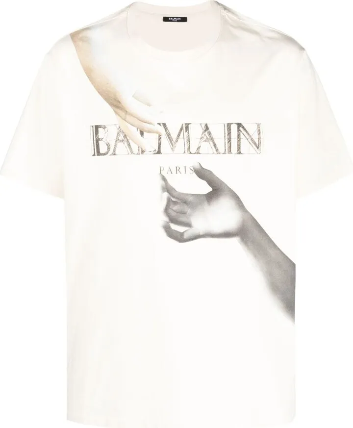 logo-print cotton T-shirt