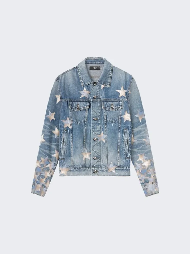 Chemist Trucker Denim Jacket Indigo Blue