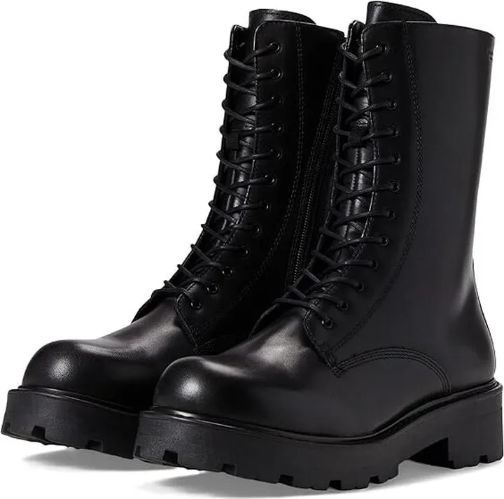 Vagabond Shoemakers Cosmo 2.0 Leather Lace-Up Bootie (Black) Women's Shoes