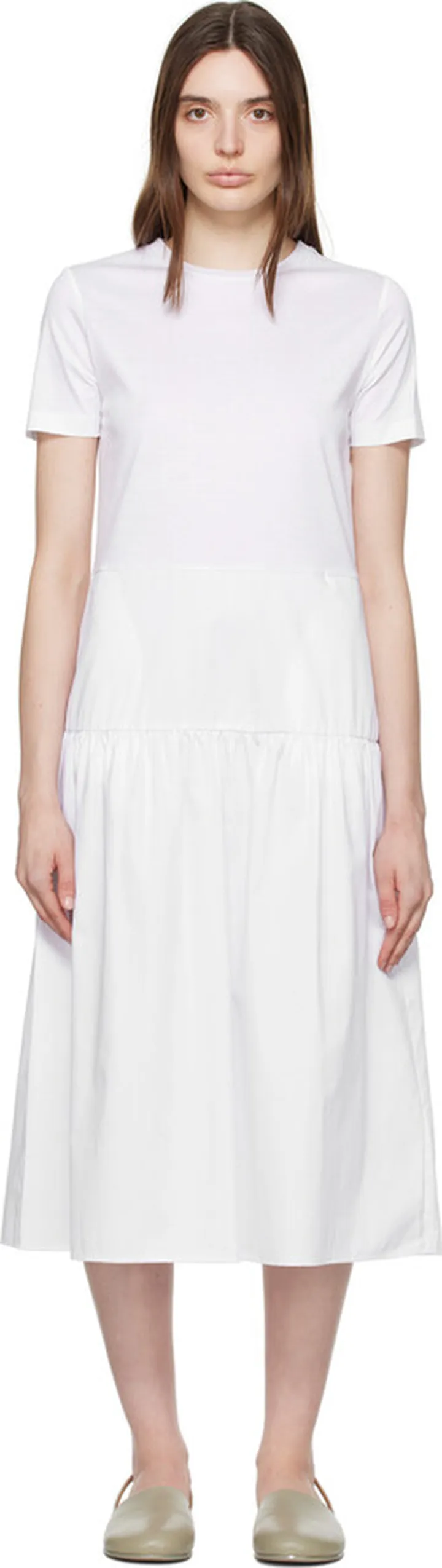 Max Mara Leisure White Santos Midi Dress