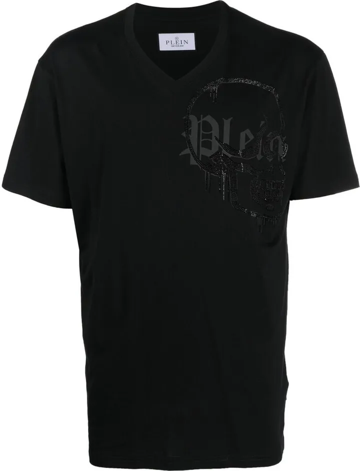 V-neck logo T-shirt