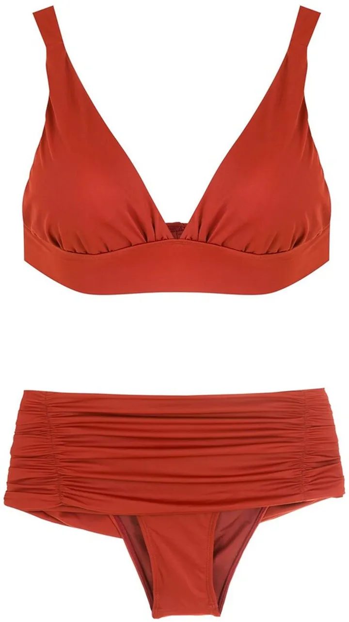 Ruched-Detail Bikini