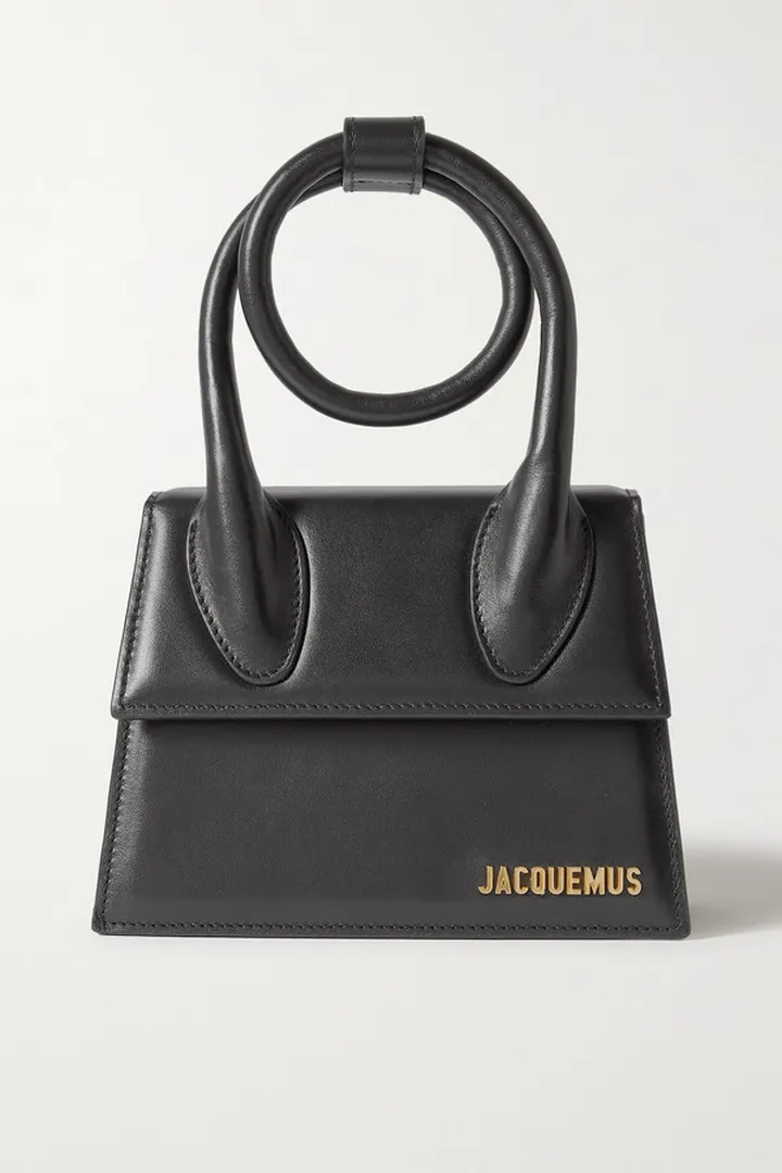 Jacquemus - Le Chiquito Noeud Leather Shoulder Bag - Black