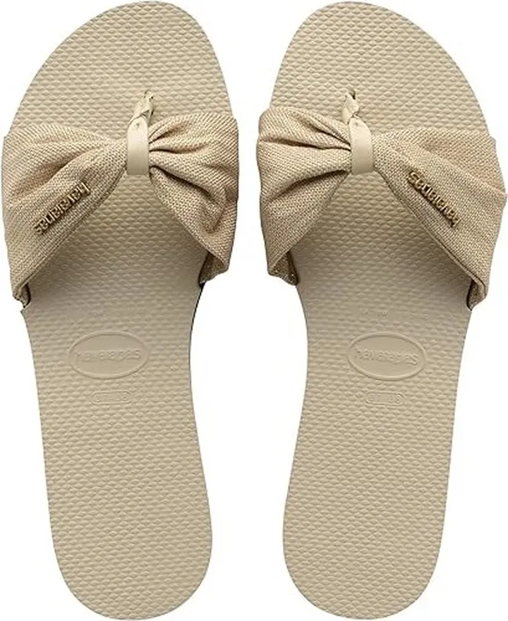 Havaianas You St. Tropez Shine Flip Flop Sandal (Beige) Women's Shoes