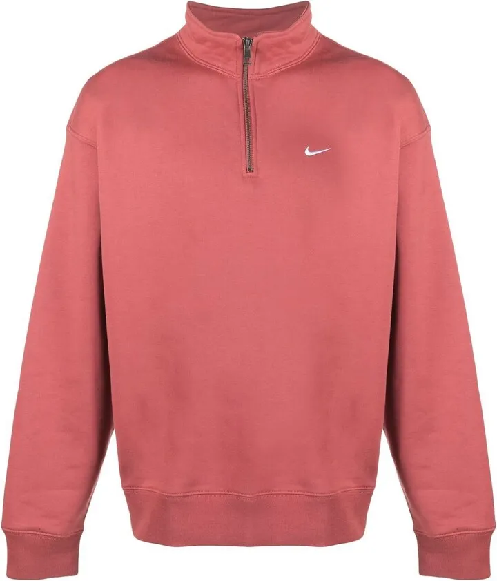 Swoosh-Logo Half-Zip Jumper