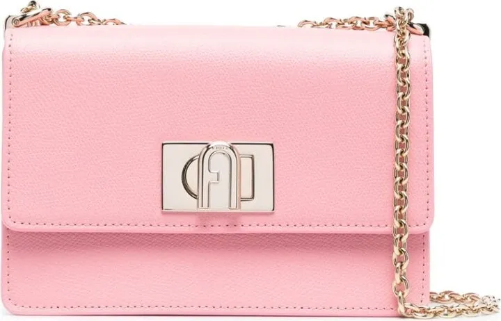 Logo-Plaque Leather Crossbody Bag