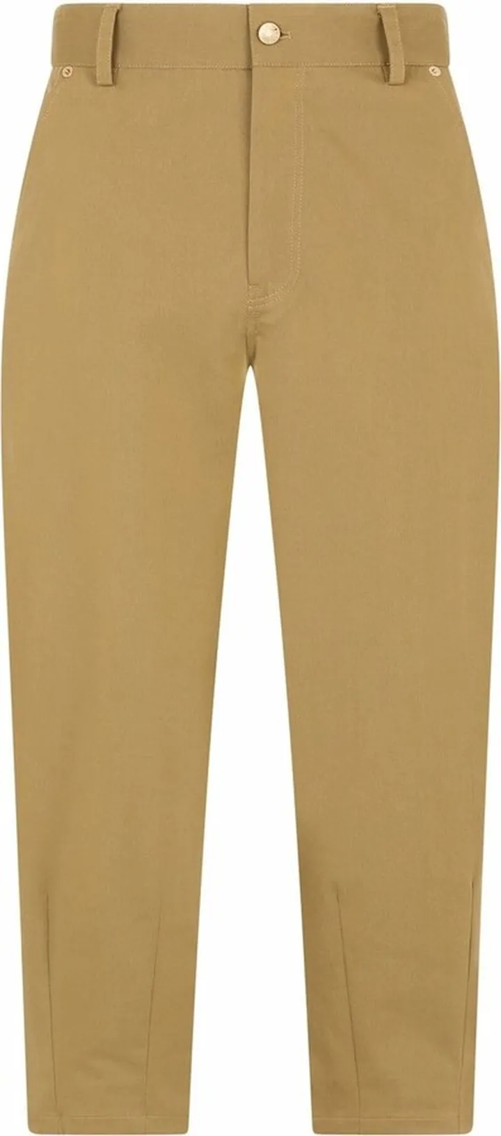 Cropped Wide Leg Cotton Trousers