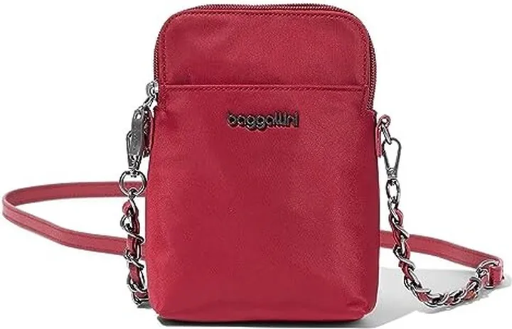 Baggallini Take Two RFID Bryant with Chain (Ruby Red) Handbags