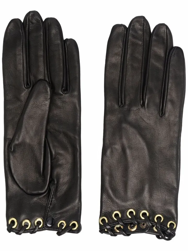 Ring-Detail Gloves