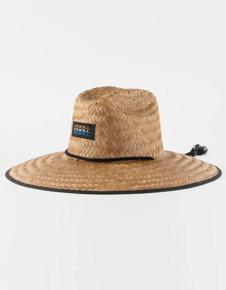 O'NEILL Sonoma Prints Mens Straw Lifeguard Hat