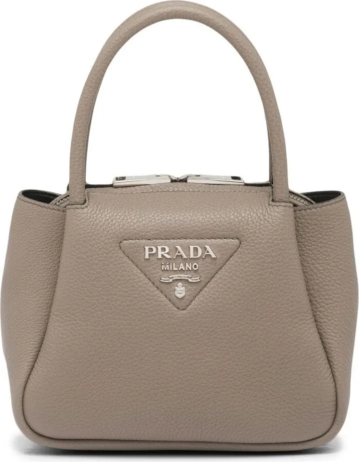 Logo-Embellished Leather Mini Bag