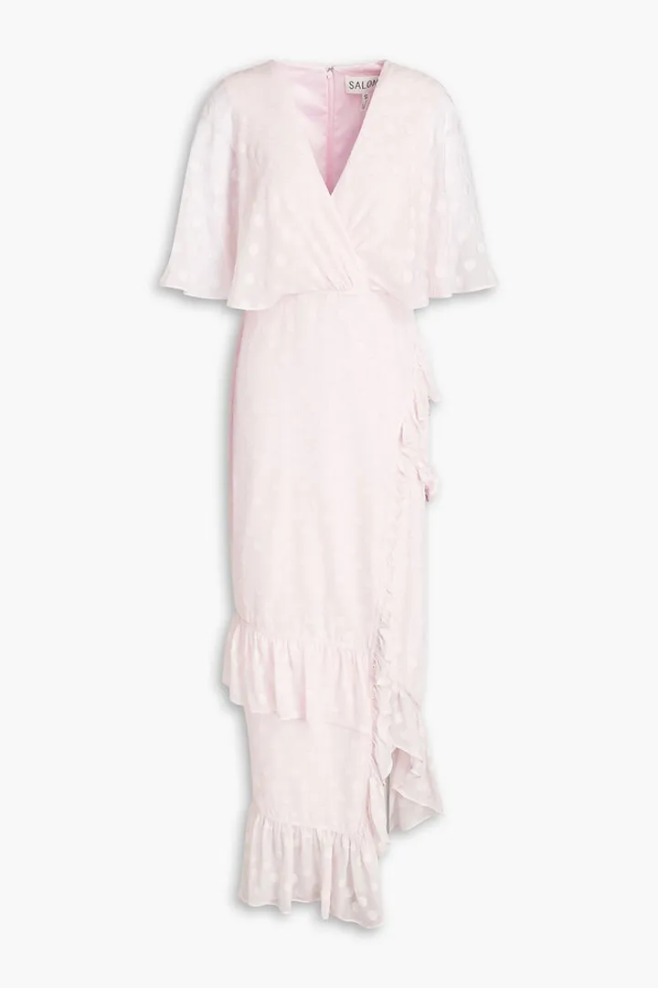 Mimi-B fil coupé silk-blend chiffon midi dress