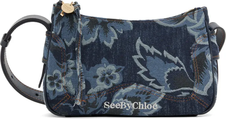 See by Chloé Blue Hana Denim Shoulder Bag