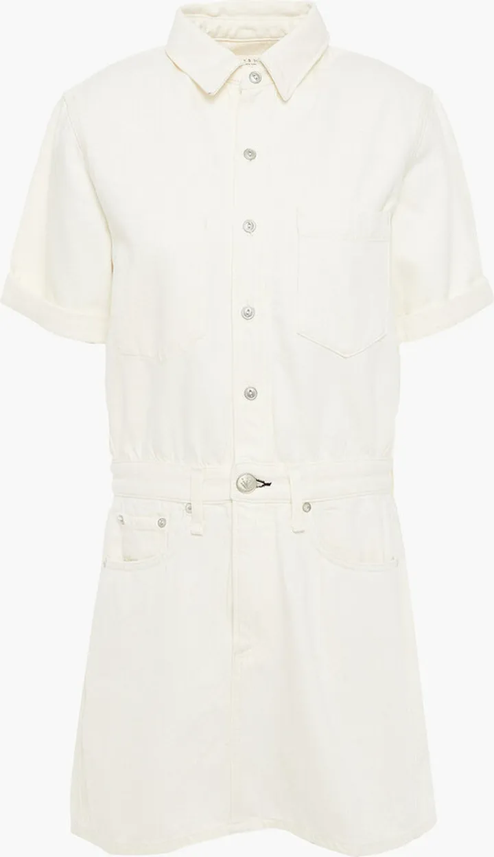 All In One denim mini shirt dress