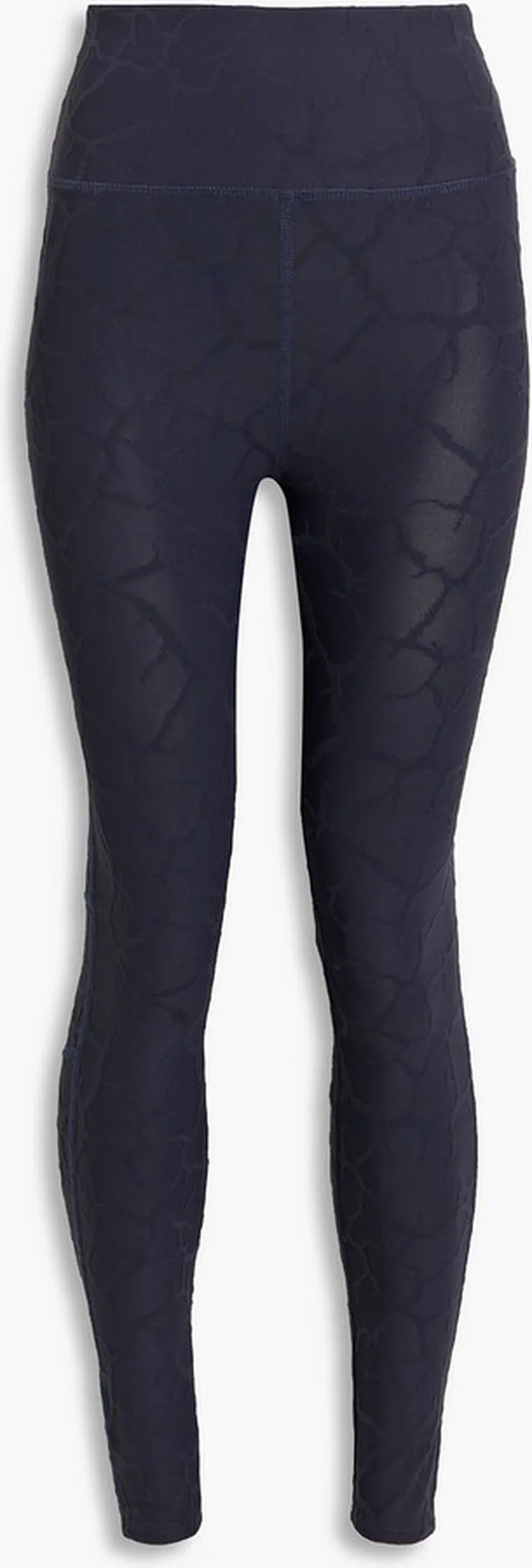 Stretch-jacquard leggings