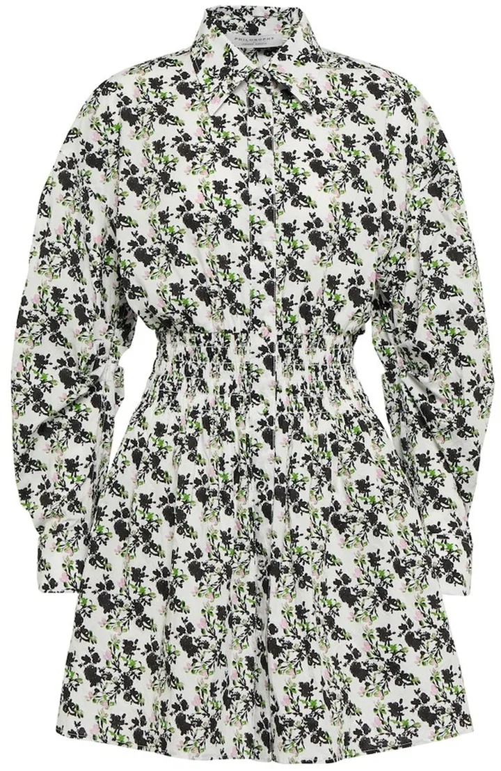 Floral cotton minidress