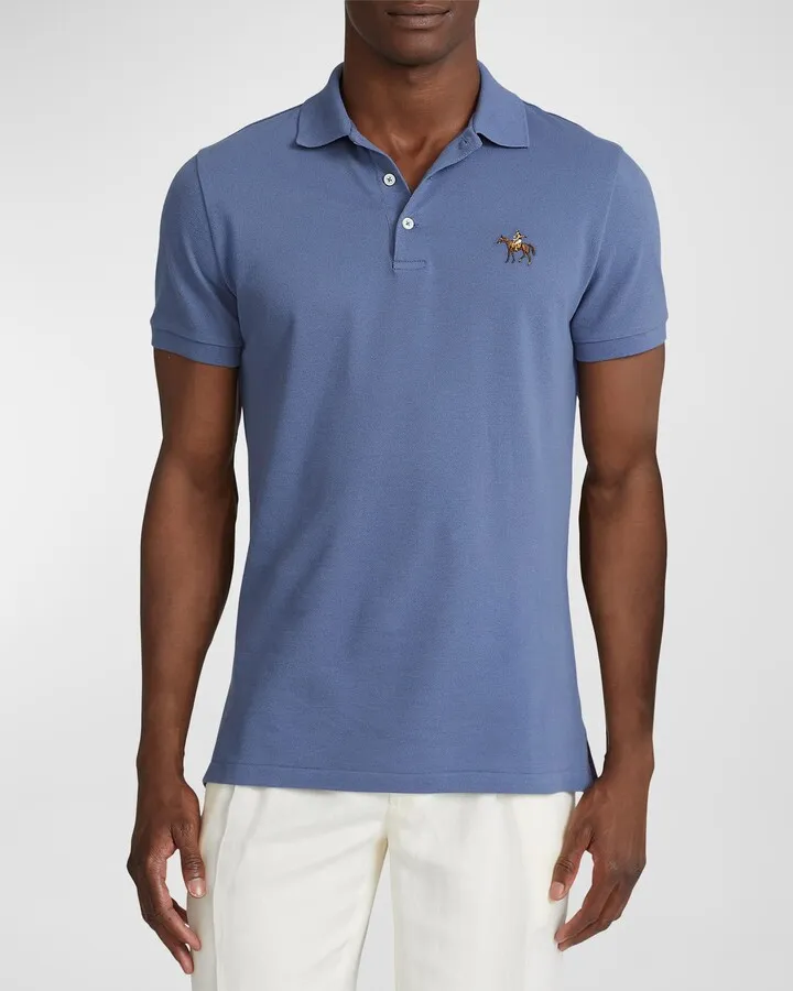 Men's Luxe Pique Polo Shirt