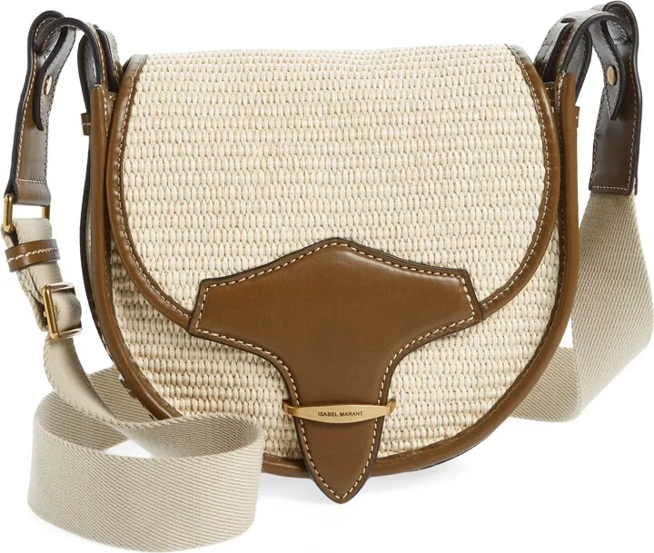 Botsy Woven Raffia Crossbody Bag