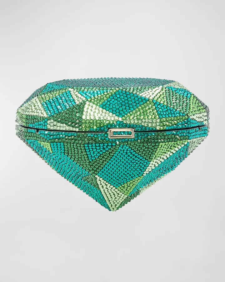 Emerald Diamond Crystal Minaudiere