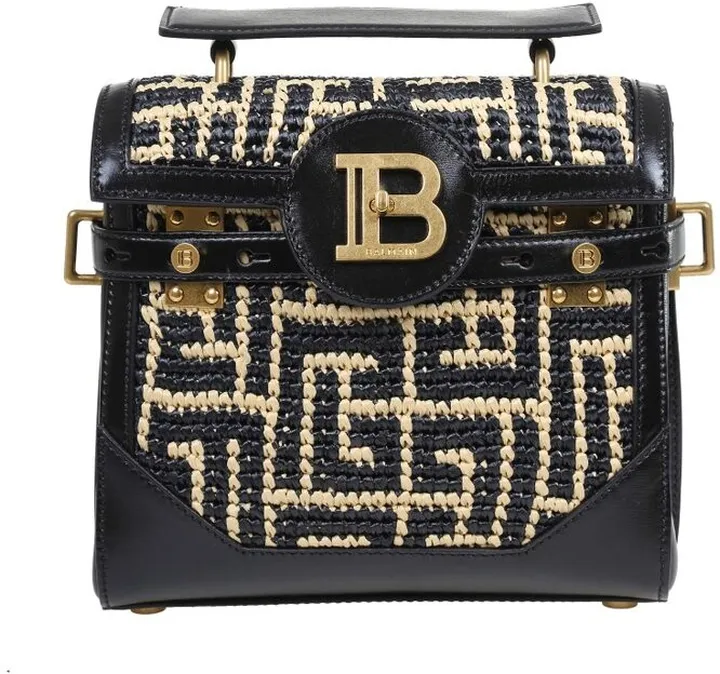 Balmain B-Buzz 23 Logo Plaque Tote Bag