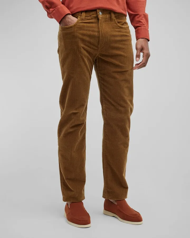 Men's 5-Pocket Corduroy-Stretch Pants