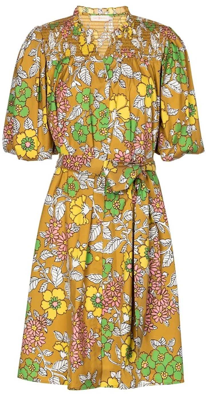 Floral belted minidress