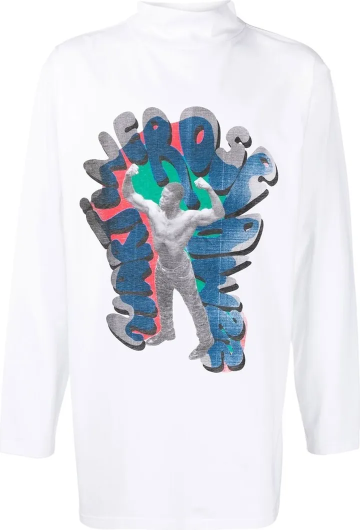 long-sleeve graphic T-shirt