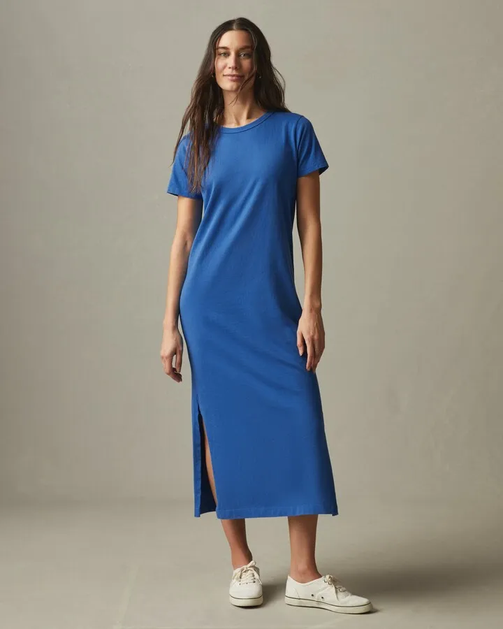 Midi Tee Dress - Essential Blue