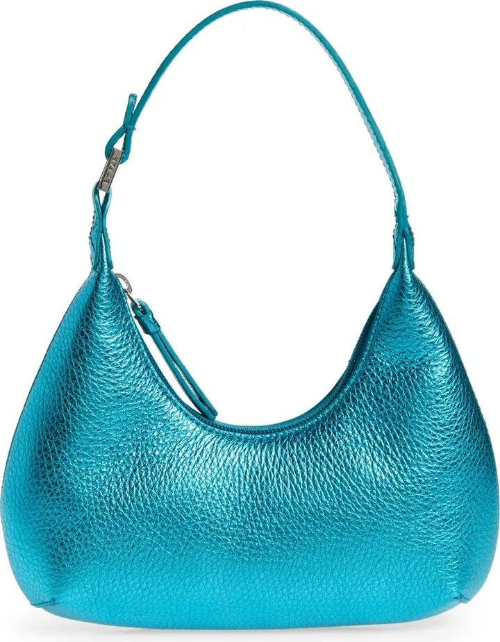 Baby Amber Metallic Leather Shoulder Bag