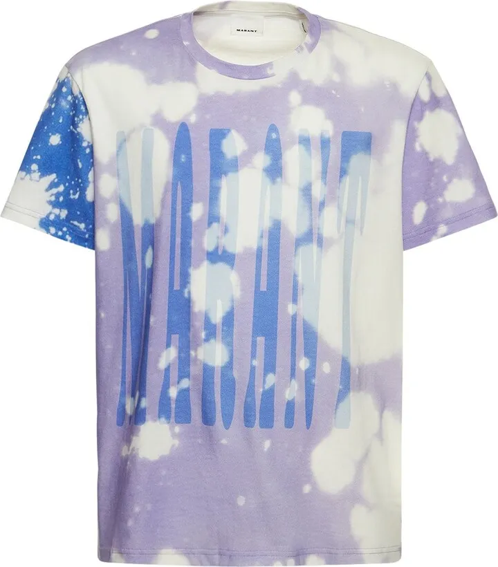 Printed tie dye jersey t-shirt