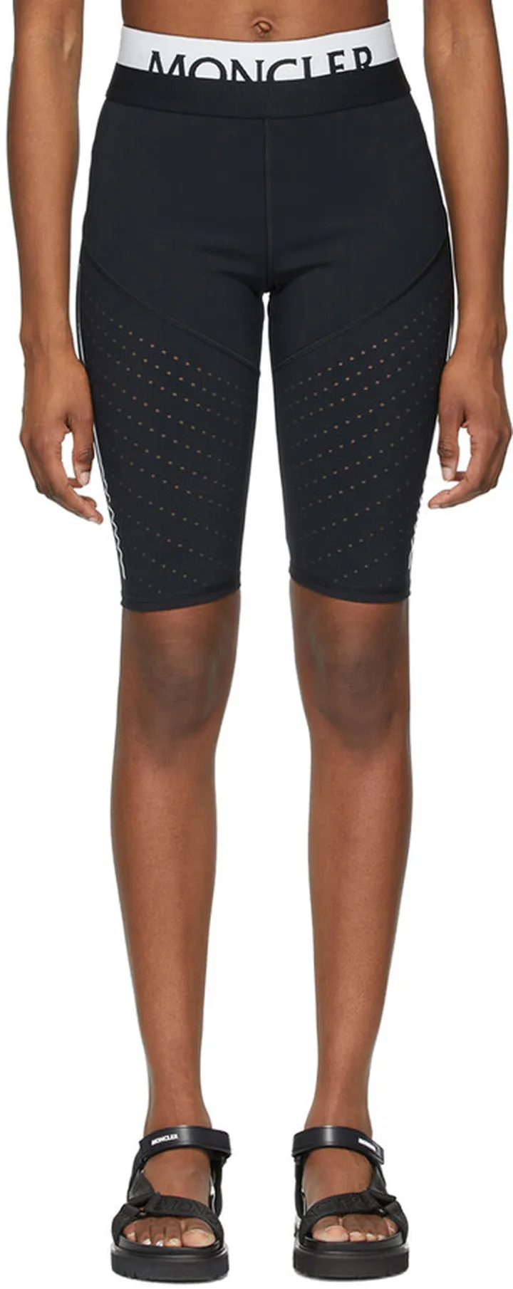 Moncler Black Logo Bike Shorts
